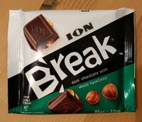 Dark chocolate with hazelnut