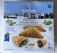 Mini filo spinach bites