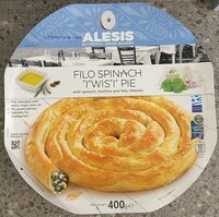 Filo spinach twist pie