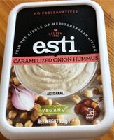Houmous aux oignons caramélisés