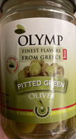 Pitted green olives