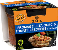 Fromage feta grec et tomates séchées à tartiner