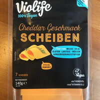 Cheddar Geschmack Scheiben vegan