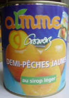 Demi-Pêches Jaunes au sirop léger
