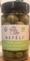 Olives vertes grecques dénoyautées biologiques