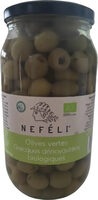Olives vertes grecques dénoyautées