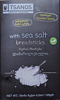 Tsanos salted breadsticks, with sea salt