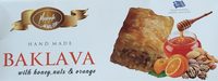 Hand Made Baklava with honey, nuts and orange