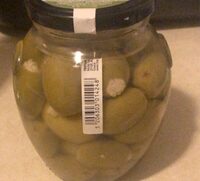 Green olives stuffed with feta cheese