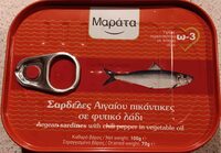 Σαρδέλες Αιγαίου πικάντικες σε φυτικό λάδι