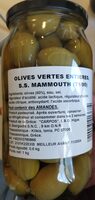 Olives vertes entières