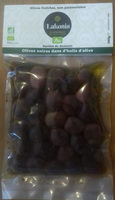 Olives noires dans l'huile d'olive, fraîches, non pasteurisées