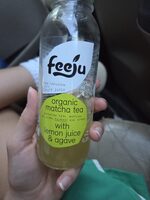 Organic matcha tea with lemon juice & agave