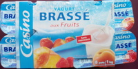 Yaourt brassé aux Fruits Fraise Framboise Abricot Pêche (8 Pots)