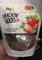 Fraises séchées et sucrées