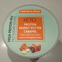 Keto Protein Peanut Butter Caramel Ice Cream