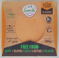Vegansk cheddar smak, skivad