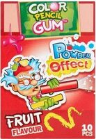 Color pencil gum fruit flavour