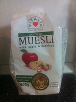 Crunchy muesli with apple & hazelnut