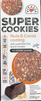 Super cookies nuts & cocoa coating