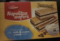 Napolitan Wafers, milk and cocoa cream