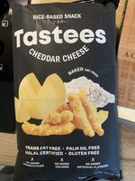 Tastes rice based snack cheddar cheese
