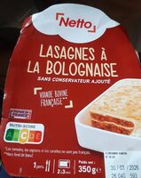Lasagnes à la bolognaise