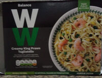 Creamy king prawn tagliatelle