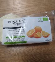 Yoghurt and orange rice cakes