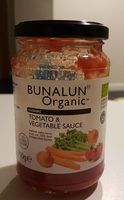 Bunalun Organic Tomato & Vegetable Sauce Gluten Free