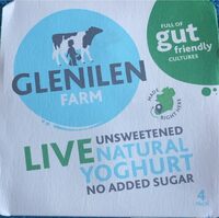 Live unsweetened natural yoguhurt