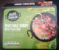 Vegetable curry with pilau rice
