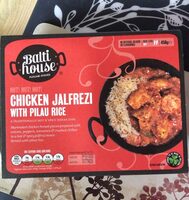 Chicken jalfrezi with pillay rice