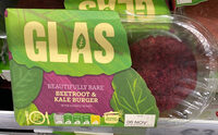 Beetroot and kale burger