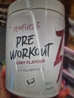 Pre workout berry flavour