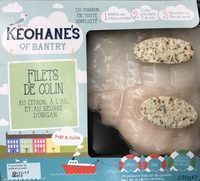 Filets de Colin au citron, à l'ail et au beurre d'Origan