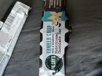 Vanilla crisp nutritional chocolate bar
