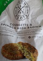 Courgette and spinach hashbrown