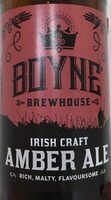 Irish craft amber ale