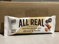 ALL REAL Natural Protein Bar Almond Vanilla