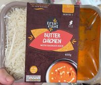 Butter chicken with basmati rice