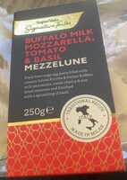 Buffalo Milk mozzarella tomato basil mezzelune