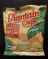 Plantain chips mildly spicy