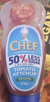 50 less sugar and 25 less salt tomato ketchup