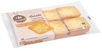 Carrefour Original Cakes au Beurre Carrés Vanille 6 Pièces