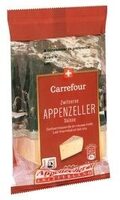 Carrefour Appenzeller Suisse Lait Thermisé et Lait Cru