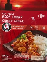 Carrefour Sensation Poulet Curry Rouge Riz Basmati
