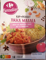 Carrefour Sensation Poulet Tikka Masala Riz à l'Indienne