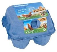Carrefour Oeufs de Poules Élevées en Plein Air Medium 4 Pièces
