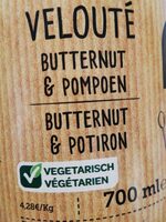Velouté butternut et potiron